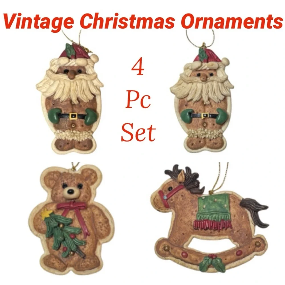 Hand Crafted Christmas Ornaments Handmade Whimsical Nostalgic Farmhouse Décor